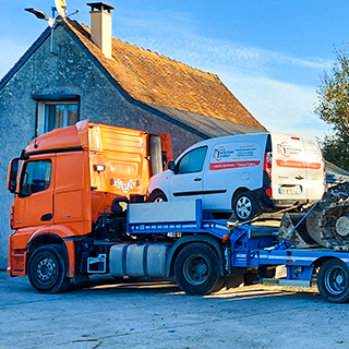 Transport engin de chantier 37
